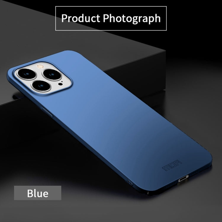 For iPhone 15 Plus MOFI Frosted PC Ultra-thin Hard Phone Case(Blue)