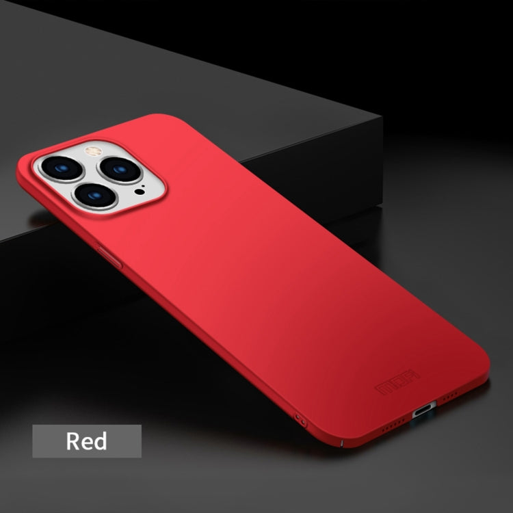 For iPhone 15 Plus MOFI Frosted PC Ultra-thin Hard Phone Case(Red)