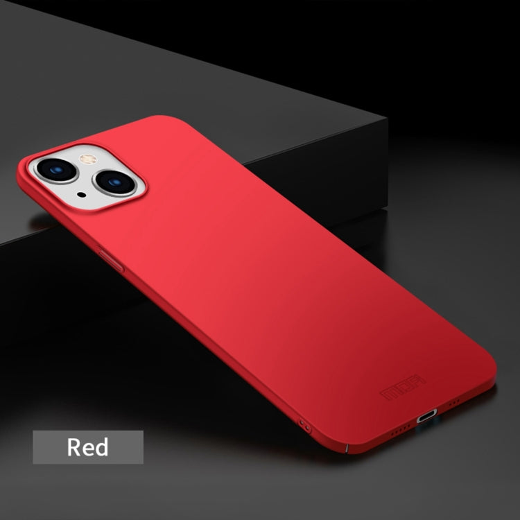 For iPhone 15 Pro MOFI Frosted PC Ultra-thin Hard Phone Case(Red)