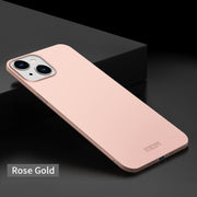 For iPhone 15 Pro MOFI Frosted PC Ultra-thin Hard Phone Case(Rose Gold)