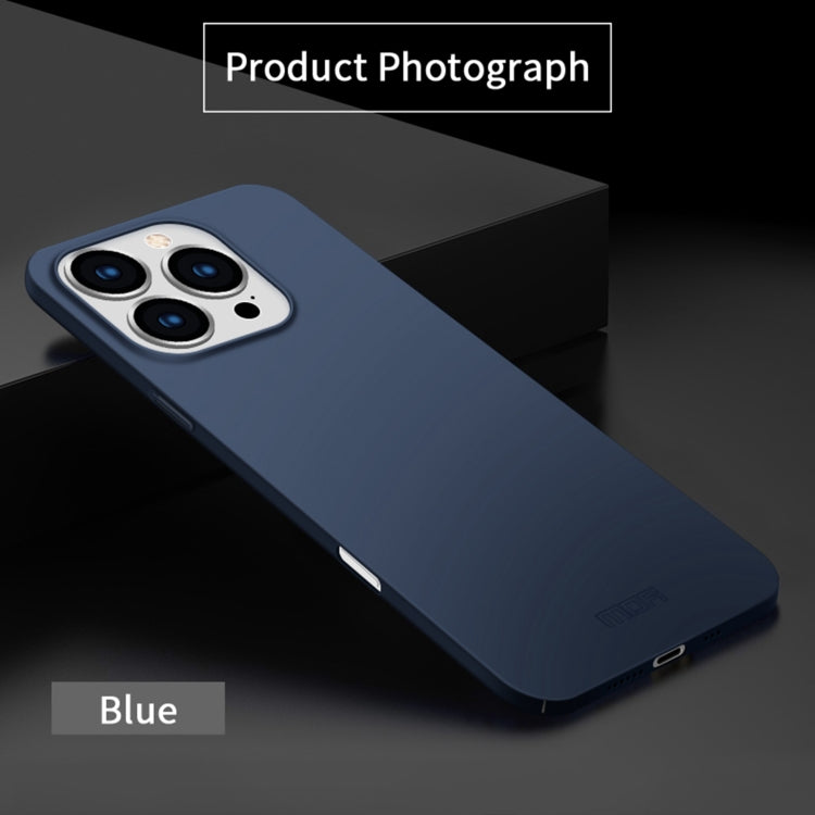 For iPhone 16 Pro MOFI Frosted PC Ultra-thin Hard Phone Case(Blue)