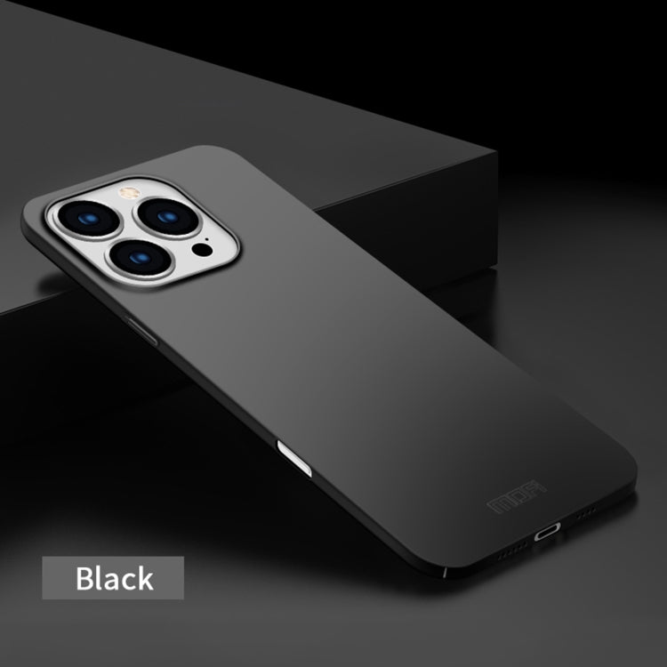 For iPhone 16 Pro Max MOFI Frosted PC Ultra-thin Hard Phone Case(Black)