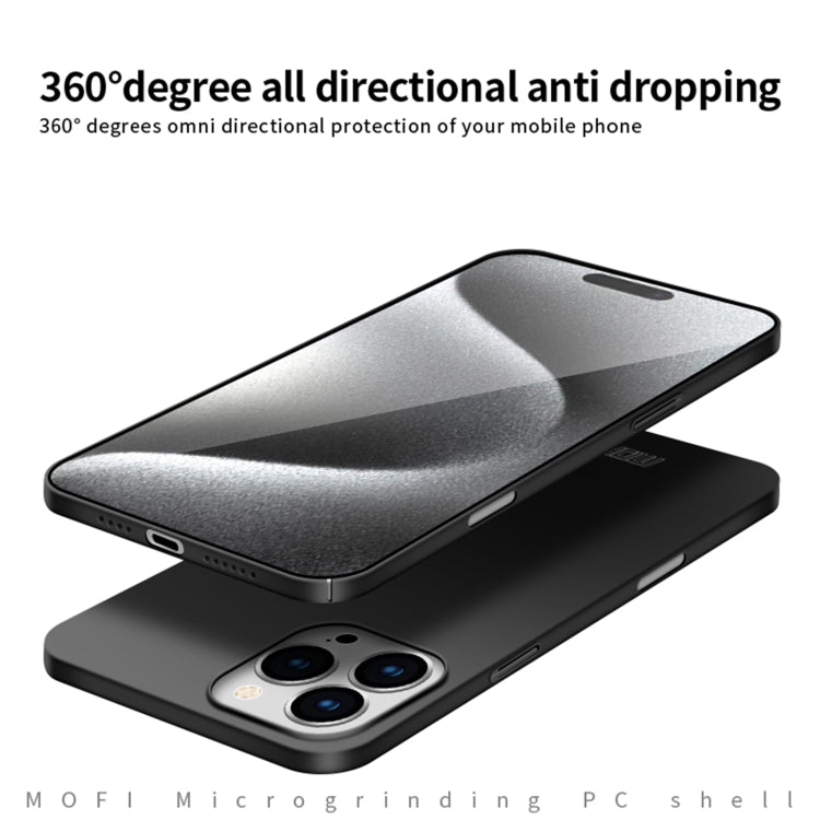 For iPhone 16 Pro Max MOFI Frosted PC Ultra-thin Hard Phone Case(Blue)