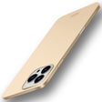 For iPhone 16 Pro Max MOFI Frosted PC Ultra-thin Hard Phone Case(Gold) - free shipping - PMC TechLife - Order now!