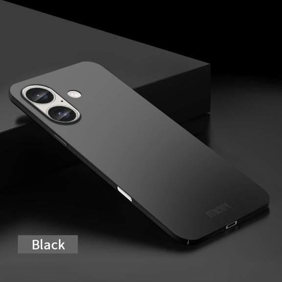 For iPhone 16 MOFI Frosted PC Ultra-thin Hard Phone Case(Black)