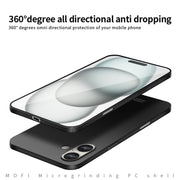 For iPhone 16 MOFI Frosted PC Ultra-thin Hard Phone Case(Gold)