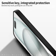 For iPhone 16 MOFI Frosted PC Ultra-thin Hard Phone Case(Gold)