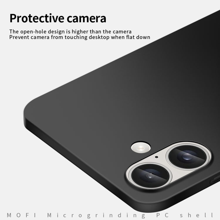 For iPhone 16 Plus MOFI Frosted PC Ultra-thin Hard Phone Case(Red)