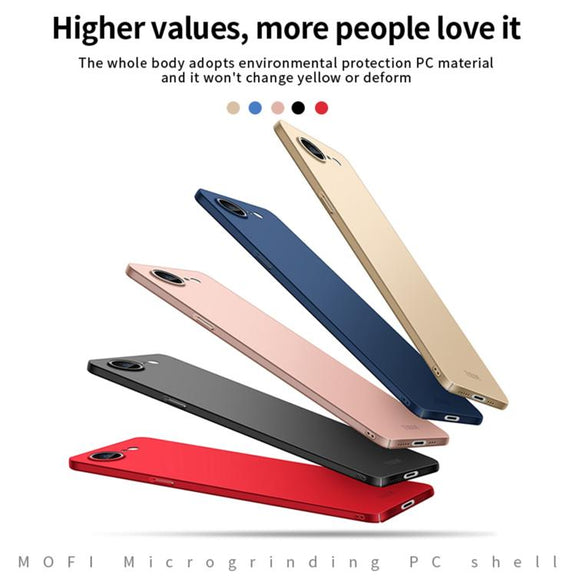 For iPhone 16e MOFI Frosted PC Ultra-thin Hard Phone Case(Black)