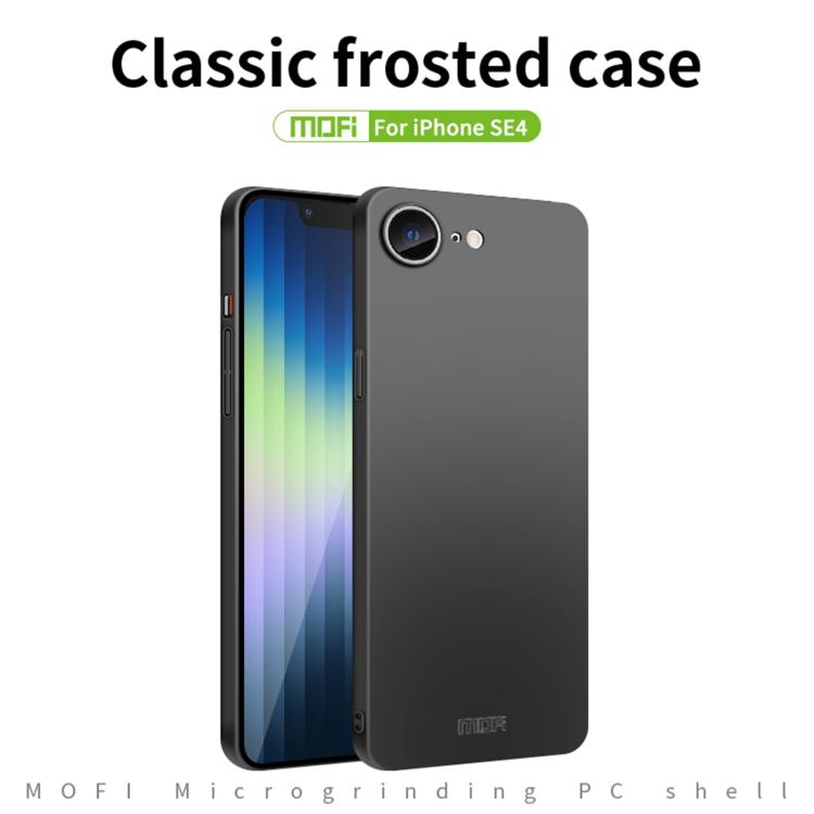 For iPhone 16e MOFI Frosted PC Ultra-thin Hard Phone Case(Rose Gold)