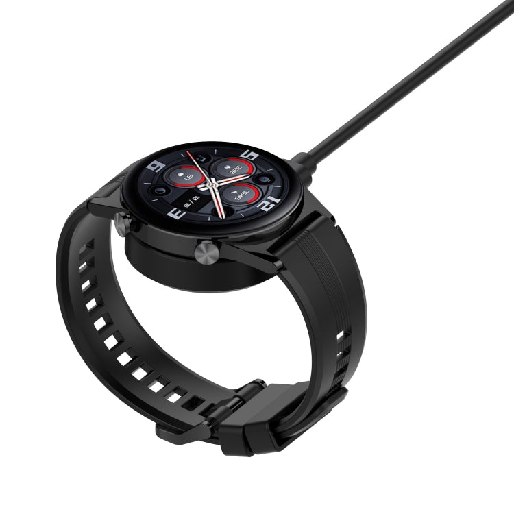 For Honor Watch GS3 MUS-B19 Split Mmagnetic Suction Watch Charging Cable, Length: 1m(Black)