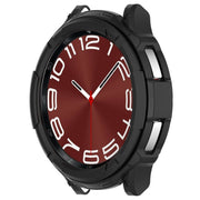 For Samsung Galaxy Watch 6 Classic 43mm Rotating Ring  + TPU Armor Watch Protective Case(Black)