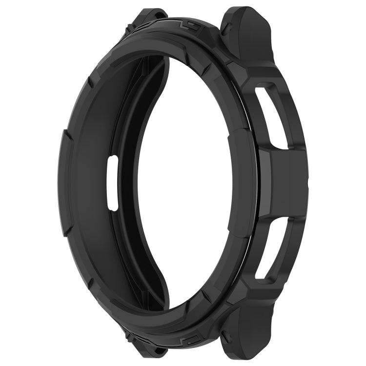 For Samsung Galaxy Watch 6 Classic 43mm Rotating Ring  + TPU Armor Watch Protective Case(Black)