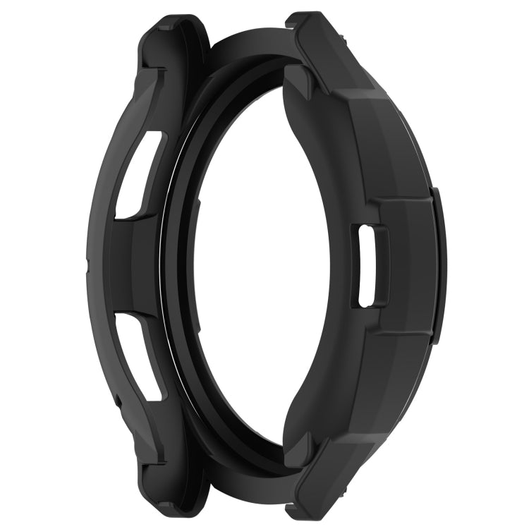For Samsung Galaxy Watch 6 Classic 43mm Rotating Ring  + TPU Armor Watch Protective Case(Black)