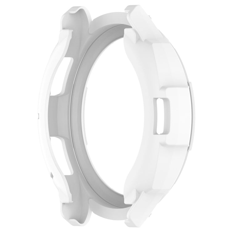 For Samsung Galaxy Watch 6 Classic 43mm Rotating Ring  + TPU Armor Watch Protective Case(White)