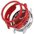 For Samsung Galaxy Watch 6 Classic 43mm Rotating Ring  + TPU Armor Watch Protective Case(Red) - Watch Cases by PMC TechLife | Online Shopping South Africa | PMC TechLife