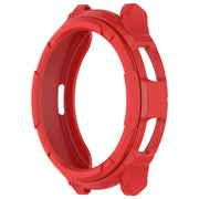 For Samsung Galaxy Watch 6 Classic 43mm Rotating Ring  + TPU Armor Watch Protective Case(Red)