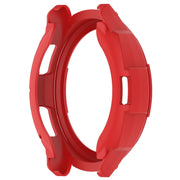 For Samsung Galaxy Watch 6 Classic 43mm Rotating Ring  + TPU Armor Watch Protective Case(Red)