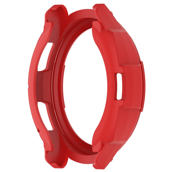 For Samsung Galaxy Watch 6 Classic 43mm Rotating Ring  + TPU Armor Watch Protective Case(Red)