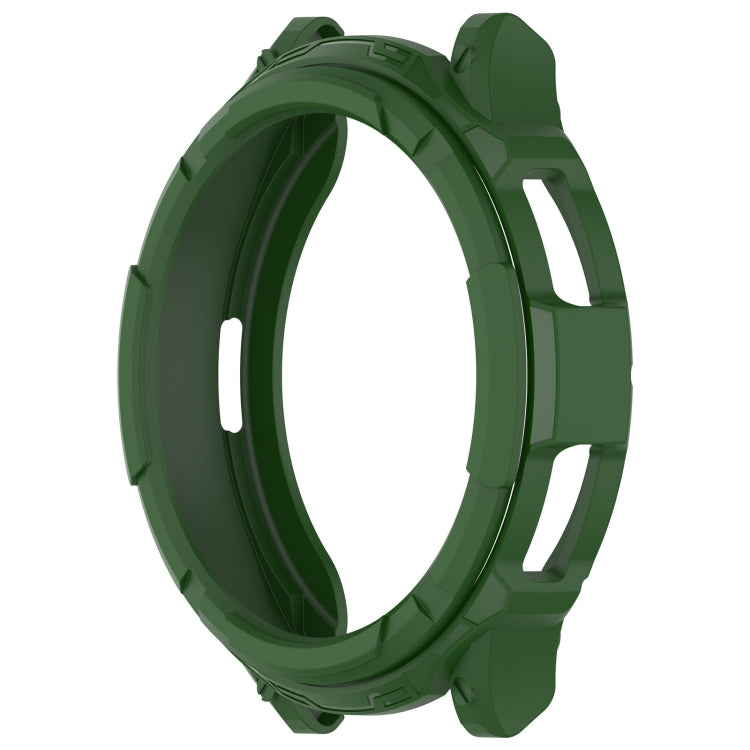 For Samsung Galaxy Watch 6 Classic 43mm Rotating Ring  + TPU Armor Watch Protective Case(Green)