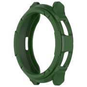 For Samsung Galaxy Watch 6 Classic 43mm Rotating Ring  + TPU Armor Watch Protective Case(Green)
