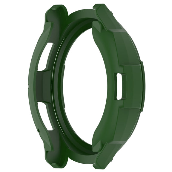 For Samsung Galaxy Watch 6 Classic 43mm Rotating Ring  + TPU Armor Watch Protective Case(Green)