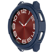 For Samsung Galaxy Watch 6 Classic 43mm Rotating Ring  + TPU Armor Watch Protective Case(Blue)