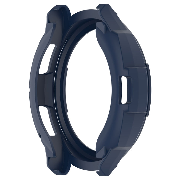 For Samsung Galaxy Watch 6 Classic 43mm Rotating Ring  + TPU Armor Watch Protective Case(Blue)