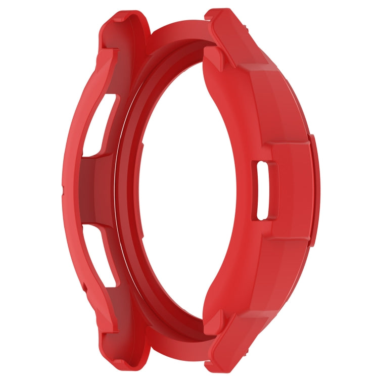 For Samsung Galaxy Watch 6 Classic 47mm Rotating Ring  + TPU Armor Watch Protective Case(Red)