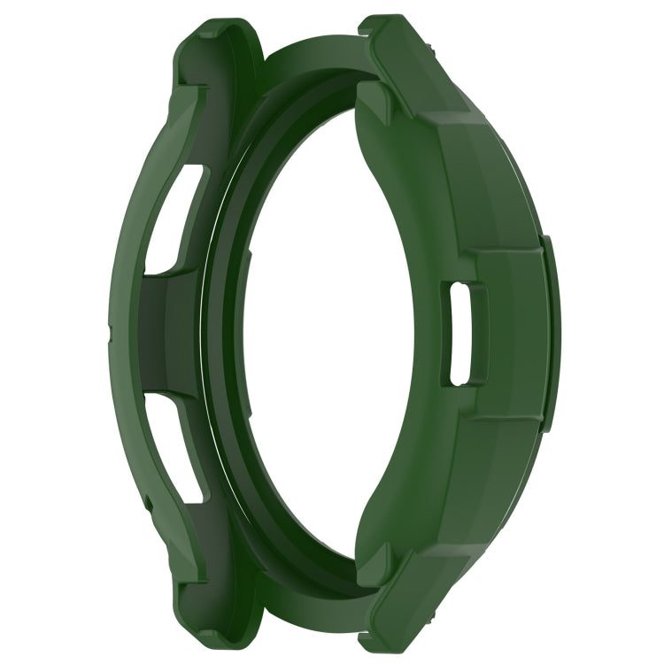 For Samsung Galaxy Watch 6 Classic 47mm Rotating Ring  + TPU Armor Watch Protective Case(Green)