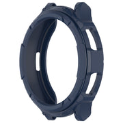 For Samsung Galaxy Watch 6 Classic 47mm Rotating Ring  + TPU Armor Watch Protective Case(Blue)