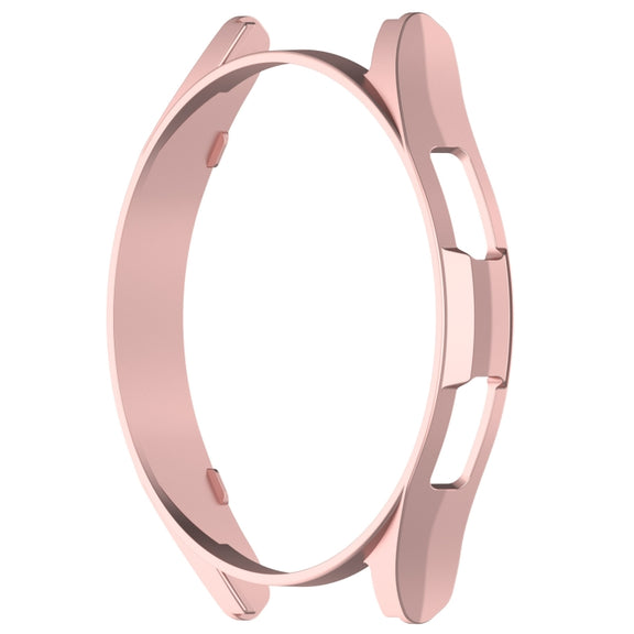 For Samsung Galaxy Watch 6 Classic 43mm Half Coverage Hollow PC Watch Protective Case(Rose Gold)