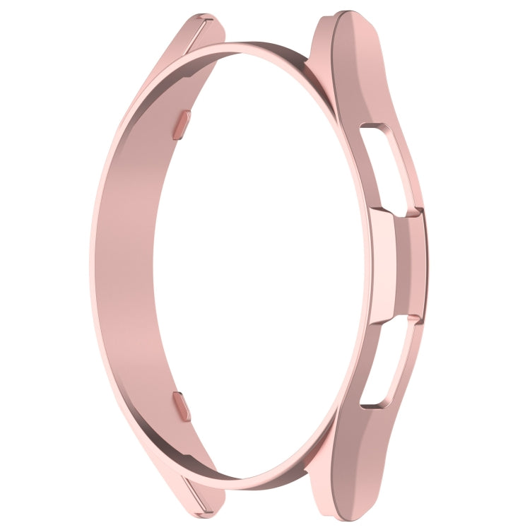 For Samsung Galaxy Watch 6 Classic 43mm Half Coverage Hollow PC Watch Protective Case(Rose Gold)
