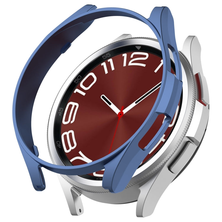 For Samsung Galaxy Watch 6 Classic 43mm Half Coverage Hollow PC Watch Protective Case(Blue)