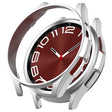 For Samsung Galaxy Watch 6 Classic 43mm Half Coverage Hollow PC Watch Protective Case(Silver) - Watch Cases by PMC TechLife | Online Shopping South Africa | PMC TechLife