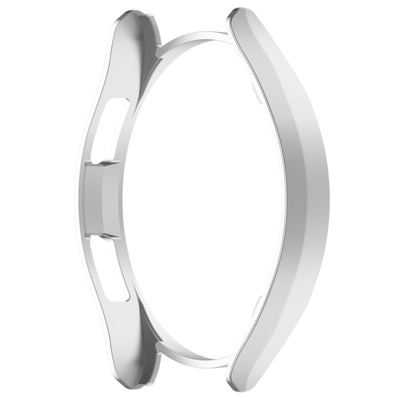 For Samsung Galaxy Watch 6 Classic 43mm Half Coverage Hollow PC Watch Protective Case(Silver)