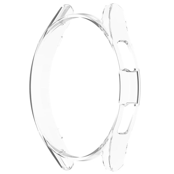 For Samsung Galaxy Watch 6 Classic 43mm Half Coverage Hollow PC Watch Protective Case(Transparent)