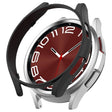 For Samsung Galaxy Watch 6 Classic 47mm Half Coverage Hollow PC Watch Protective Case(Black) - Watch Cases by PMC TechLife | Online Shopping South Africa | PMC TechLife