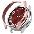 For Samsung Galaxy Watch 6 Classic 47mm Half Coverage Hollow PC Watch Protective Case(Rose Gold) - Watch Cases by PMC TechLife | Online Shopping South Africa | PMC TechLife