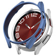 For Samsung Galaxy Watch 6 Classic 47mm Half Coverage Hollow PC Watch Protective Case(Blue) - Watch Cases by PMC TechLife | Online Shopping South Africa | PMC TechLife