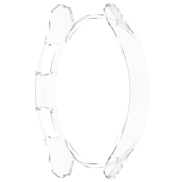 For Samsung Galaxy Watch 6 Classic 47mm Half Coverage Hollow PC Watch Protective Case(Transparent)