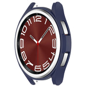 For Samsung Galaxy Watch 6 Classic 47mm Half Coverage Hollow PC Watch Protective Case(Midnight Blue)