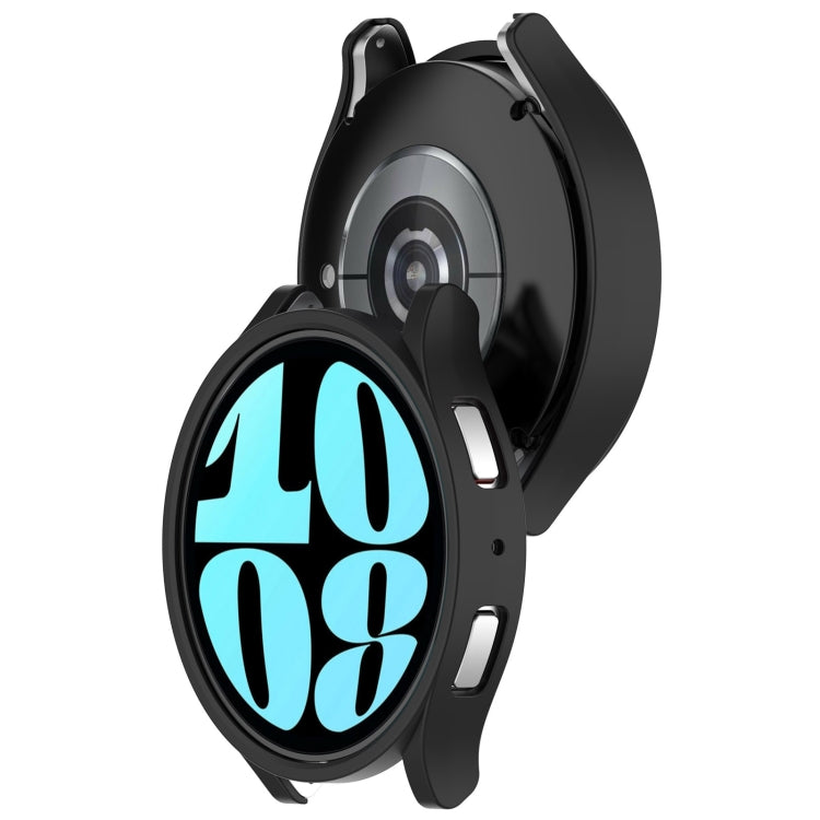 For Samsung Galaxy Watch 6 44mm Half Coverage Hollow PC Watch Protective Case(Black)