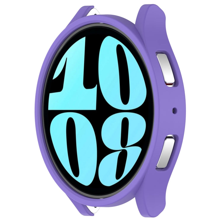 For Samsung Galaxy Watch 6 44mm Half Coverage Hollow PC Watch Protective Case(Purple)