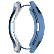 For Samsung Galaxy Watch6 Classic 47mm Electroplated TPU Half Pack Hollow Watch Protective Case(Blue)