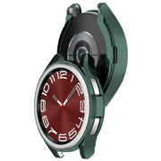 For Samsung Galaxy Watch6 Classic 47mm Electroplated TPU Half Pack Hollow Watch Protective Case(Green)