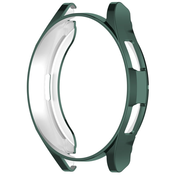 For Samsung Galaxy Watch6 Classic 47mm Electroplated TPU Half Pack Hollow Watch Protective Case(Green)