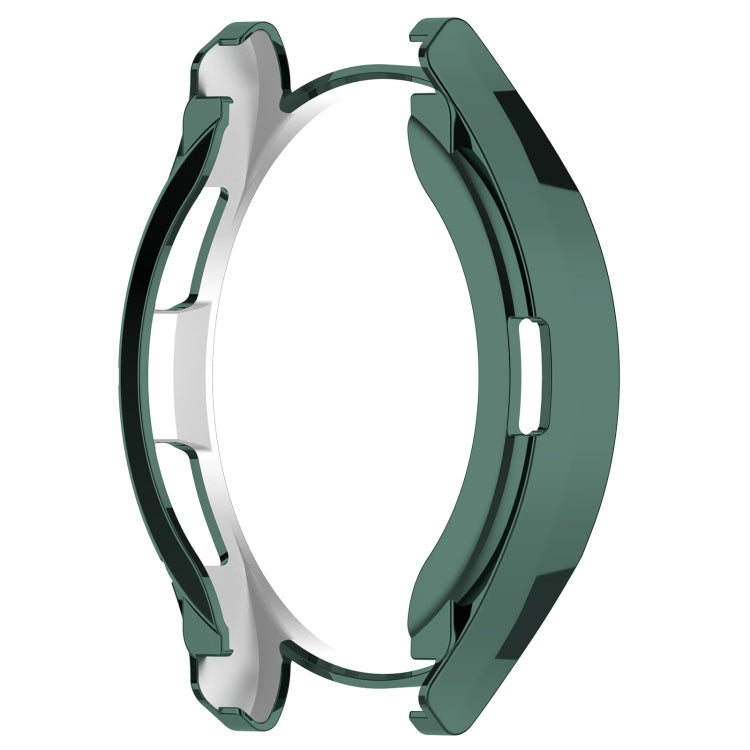 For Samsung Galaxy Watch6 Classic 47mm Electroplated TPU Half Pack Hollow Watch Protective Case(Green)