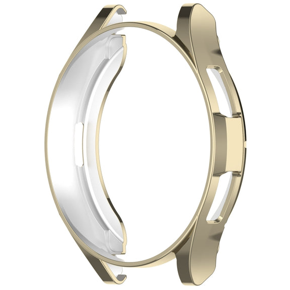 For Samsung Galaxy Watch6 Classic 47mm Electroplated TPU Half Pack Hollow Watch Protective Case(Gold)