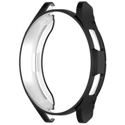 For Samsung Galaxy Watch6 Classic 43mm Electroplated TPU Half Pack Hollow Watch Protective Case(Black)